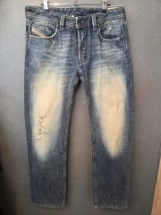 DIESEL LARKEE ストレート 加工デニム W32 フェード Y2K - メルカリ