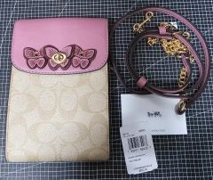 極美品/限定モデル】COACH 30866 パッチワーク チェーンウォレット 
