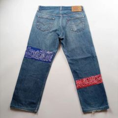 ❤️リーバイス501 Garbage レッドレースリボン　エビスリボンデニム ❤️リーバイス501 Garbage レッドレースリボン エビスリボンデニム
