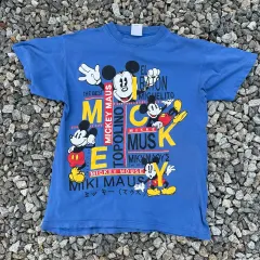 90s ミッキーマウス 半袖Tシャツ (実寸確認) ユニセックス
