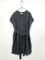 LOWRYS FARM ローリーズファーム シャツライク ニット ベスト sizeF/チャコールグレー  ■■ レディース