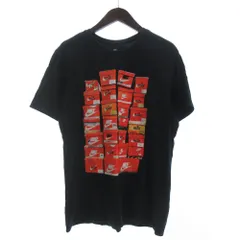 ナイキ NIKE Tシャツ カットソー 半袖 プリント クルーネック XXL 黒 ブラック 大きいサイズ ■GY28