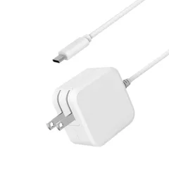 Macbook Pro 充電器 交換用 70W ノートPC 充電器 小型 Type-C PD対応 ノートパソコン type-c Mac/Lenovo/レノボ ACアダプター ケーブル一体型 【GaN+(窒化ガリウム)＆70w/65w/45w急速充電＆ ...