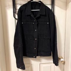美品 Hyakki デニムジャケット L ブラック ヒャッキ 黒 カバーオール