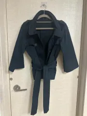 セオリー ネイビー コットン トレンチ ジャケット M