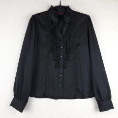 MaxMara フリル付き長袖シャツ ブラック - メルカリ MaxMara フリル付き長袖シャツ ブラック - メルカリ