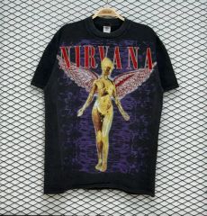 IN UTERO人体模型 ニルヴァーナ フェード加工 ロックTEE XL - メルカリ