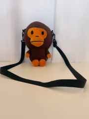 A BATHING APE ベイビー マイロ PLUSH モバイル ウール バッグ