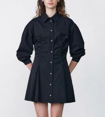 SLY DOUBLE BUTTON BALLOON ショートワンピース ブラック - メルカリ
