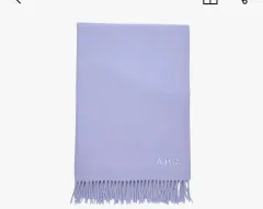 A.P.C. AMBROISE 刺繍マフラー ライラックのサムネイル