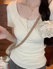 レース半袖
