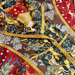 ETRO エトロ シルク100% レディース オープンカラーシャツ サイズ38 総柄 サイドスリット