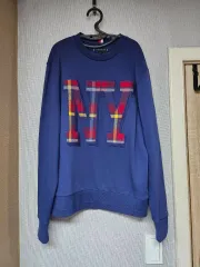 トミーヒルフィガー ネイビー NY スウェット Tシャツ s