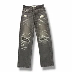 参考上代71500円 DAIRIKU 22AW Straight Cross Embroidery Vintage Denim Pants ストレートクロスエンブロイダリーヴィンテージ デニムパンツ ダイリク 22AW D-3 27 （14840M）のサムネイル