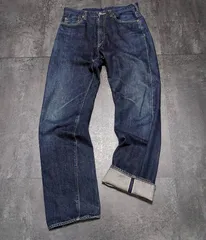 OshKosh Selvedge Straight Denim Jeans Men W32 Indigo Blue Made in Japan オシュコシュ メンズ セルビッジデニム ストレートジーンズ 32 インディゴブルー 日本製のサムネイル