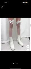 リボンシースルー ストッキング 新品
