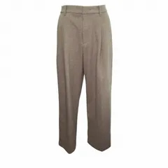 ユニクロ UNIQLO コントワーデコトニエ ブラッシュドジャージータックワイドパンツ ロング Mサイズ ベージュ k40511 0502