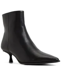 アルド レディース シューズ ブーツ・レインブーツ ALDO Womens Emmalie Pointed Toe Dress Booties Black Smooth ブラックのサムネイル