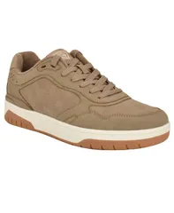 ゲス メンズ シューズ スニーカー GUESS Mens Nanon Branded Low Top Fashion Sneakers Taupe トープのサムネイル