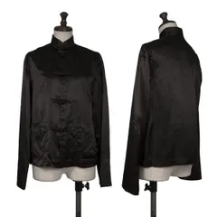 コムコム コムデギャルソンCOMME des GARCONS アセテートチャイナシャツジャケット 黒SSのサムネイル