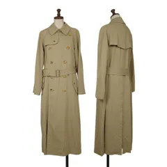 ローブドシャンブル コムデギャルソンrobe de chambre COMME des GARCONS ウールステッチデザイントレンチコート ベージュSのサムネイル