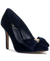ヴィンスカムート レディース シューズ パンプス ヒール Vince Camuto Womens Haylez HighHeel Bow Pumps Deep Navy Velvet ネイビー