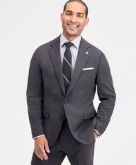 テッドベーカー メンズ アウター ジャケット・ブルゾン ウール Ted Baker Mens ModernFit Charcoal Birdseye WoolBlend Suit Separate Jのサムネイル
