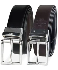 カルバンクライン レディース アクセサリー ベルト レザー Calvin Klein Womens Reversibleather Pant Belt Blackbrown ブラックのサムネイル