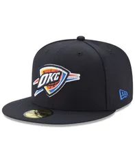 ニューエラ メンズ アクセサリー 帽子 キャップ New Era Oklahoma City Thunder Basic 59FIFTY Fitted Cap 2018 Black ブラック