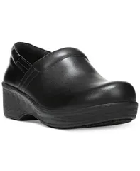 ドクター・ショール レディース シューズ サンダル Dr Scholls Womens Dynamo SlipResistant Work Clogs Black Leather ブラック