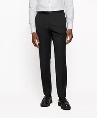 ヒューゴボス メンズ ボトムス カジュアルパンツ パンツ Hugo Boss BOSS Mens Tuxedo Trousers Black ブラック
