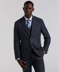 ペリーエリス メンズ アウター ジャケット・ブルゾン ブレザー リネン Perry Ellis Mens Herringbone Linen Blazer Dark sapphire サファイアのサムネイル