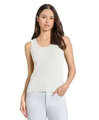 ジョーンズニューヨーク レディース トップス タンクトップ Jones New York Womenscoop Neck Tank Top Jones White ホワイト