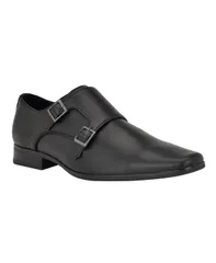 カルバンクライン メンズ シューズ ドレスシューズ ワンピース Calvin Klein Mens Brinta SlipOn Dress Shoes Black ブラックのサムネイル