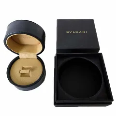 ブルガリ BVLGARI B-zero1 ビーゼロワン リング 指輪 ケース レザー 空箱 外箱付 黒 ブラック ジュエリーボックス