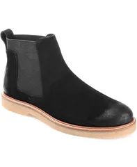 トーマスアンドバイン メンズ シューズ ブーツ・レインブーツ チェルシーブーツ チェルシー Thomas Vine Mens Cedric Plain Toe Chelsea Boot Black ブラック