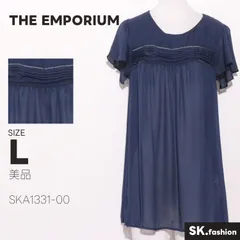 美品 THE EMPORIUM トップス ブラウス　半袖　フリル　シフォン　オフィスカジュアルのサムネイル
