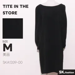 美品 TITE IN THE STORE ワンピース 膝丈　長袖　シンプル　無地　日本製のサムネイル