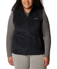 コロンビア レディース アウター ジャケット・ブルゾン ベスト フリース Columbia Womens Benton Springs Fleece Vest XXS3X Deep Black ブラック