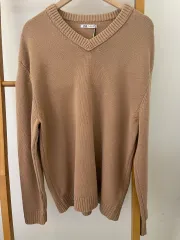 タグ付き商品 - ZARA ザラ Vネック セーター ベージュ (サイズL)