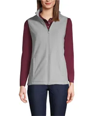 ランズエンド レディース アウター ジャケット・ブルゾン ベスト フリース Lands End Womens Thermacheck 100 Fleece Vest Harbor gray グレーのサムネイル