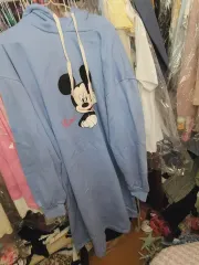ミッキー フード付きワンピース