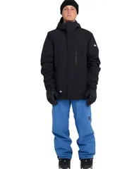 クイックシルバー メンズ アウター ジャケット・ブルゾン Quiksilver Mens Mission Solid FullZip Jacket Black ブラックのサムネイル