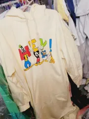 起毛 ディズニー フード付きワンピース