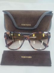 美品 トムフォード Cary TF58 サングラス べっ甲柄 ケース付 グリーン