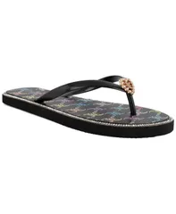 ジューシークチュール レディース シューズ サンダル Juicy Couture Womens Starlight Flip Flops Black Multi ブラックのサムネイル