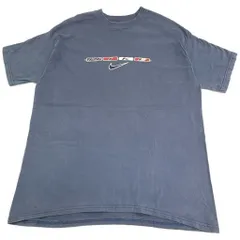 00年代 ブートレグ NIKE ナイキ ロゴＴシャツ スポーツ ネイビー(メンズ XL)中古 古着 Y0276