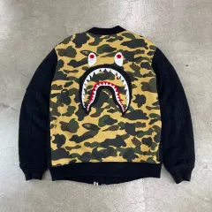 A BATHING APE アベイシングエイプ チュール カモフラ コットン Ma-1 ブルゾン ジャケット(98)のサムネイル