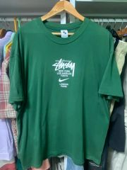 NIKE stussy L Tシャツ 緑 コラボ y2k 入手困難 即完売モデル - メルカリ