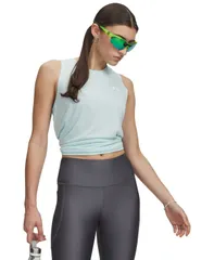 【送料無料】 アンダーアーマー レディース タンクトップ トップス Womens UA Tech Crewneck Tank Top Refresh Mint Whiteのサムネイル